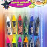 Face and Body Paint Crayons Makeup Sticks For Kids, Adults and Artists (Pack of 12)