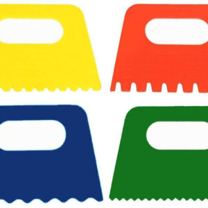 Plastic Paint scrapers for Water, Oil and Other Types of Painting (Pack of 4 Pcs)