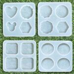 Pop Socket Mold Combo Pack of 4 Designs for Resin Art, Casting, Keychain, Pendant (Set of 4 Molds)