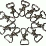 Silver Finish Lobster Claw Clasps Swivel Lanyards Trigger Snap Hooks Strap for DIY Bags Art Crafts Jewelry Findings Keychain Key Rings Connector 36mm (Pack of 10 Pcs.)