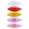 Multicolor Transparent Plastic Tatting Shuttle for Hand Lace Craft Tool 7.5cm (Pack of 5 Pcs)