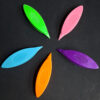 Multicolor Plastic Tatting Shuttle for Hand Lace Craft Tool 6.5cm (Pack of 5 Pcs)