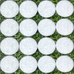 Self Adhesive Dots Sticker Round Circle Coin Fasteners Velcro (Pack of 5 Sheets x 63 Pairs) (White, 1 cm)