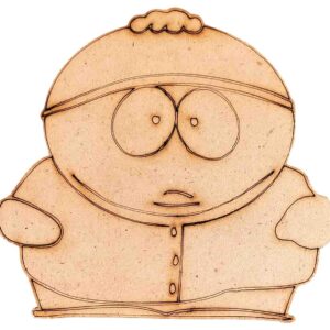 Eric Cartman MDF Wood Cutout for Art & Craft Projects, Fridge Magnet, Painting, Decoration (Pack of 5 pcs)