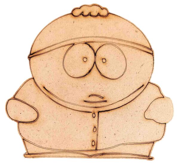 Eric Cartman MDF Wood Cutout for Art & Craft Projects, Fridge Magnet, Painting, Decoration (Pack of 5 pcs)