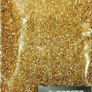 Glass Cut Beads (2.5mm) for Embroidery, Bangle, Aari Work, Maggam Work (Pack of 150 GMS.) (Gold Standard)