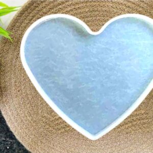 Heart Shape Resin Molds Silicone Resin Coaster Molds for Table Coaster, Craft Project, Photos Display, Art Supplies, Home Decor, Gift (8 Inch) (Pack of 1pc)