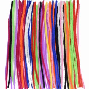 Craft Pipe Cleaner 12" for Hobby Crafts, Scrapbooking, DIY Accessory (Pack of 100 Pcs) (Multicolor)