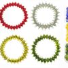 Trans Oval Shape Glass Hanging Beads 8mm for Jewellery Making/Necklace/Earring/Bracelet/Embroidery/Dress (Combo Pack of 6 Colors 50 Pcs Each) (CP2)
