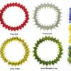 Trans Oval Shape Glass Hanging Beads 8mm for Jewellery Making/Necklace/Earring/Bracelet/Embroidery/Dress (Combo Pack of 6 Colors 50 Pcs Each) (CP2) - Image 2