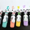 Panda Shape Highlighters Marker Popsticks/Sketch Markers Chisel Tip Fine Grip Marker Pen Set Ideal For Highlighter/Text Marking/Craft Pastel Highlighter Markers Set, 6 Colors (Pack of 6)