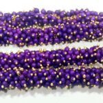 Pearl Loreals 3mm for Jewellery Making, Earring, Necklace, Bracelet (Pack of 80 Gms) (Purple)