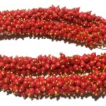 Pearl Loreals 3mm for Jewellery Making, Earring, Necklace, Bracelet (Pack of 80 Gms) (Red)