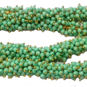 Pearl Loreals 3mm for Jewellery Making, Earring, Necklace, Bracelet (Pack of 80 Gms) (Sea Green)