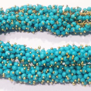 Pearl Loreals 3mm for Jewellery Making, Earring, Necklace, Bracelet (Pack of 80 Gms) (Sky Blue)