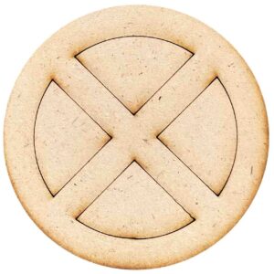 Professor X Logo MDF Cutouts for Art & Craft Projects, Fridge Magnet, Painting, Decoration (Pack of 5 pcs)