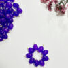 Oval Shape Glass Hanging Beads 11x8mm For Jewelry Making, Necklace, Earring, Bracelet, Embroidery, Dress And Diy Kit (Pack Of 100 Pcs) (Purple)
