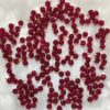 Round Shape Glass Hanging Beads 6mm for Jewelry Making, Embroidery, Necklace, Earring, Bracelet, Dresses (Pack of 100 pcs) (Ruby)