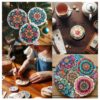 Round MDF Boards for Art & Craft Projects, Resin, Lippan, Mandala, Painting, Wall Hanging, Clock Making, Decoration (4mm Thick) (Pack of 6) - Image 2