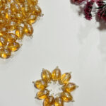 Oval Shape Glass Hanging Beads 11x8mm For Jewelry Making, Necklace, Earring, Bracelet, Embroidery, Dress And Diy Kit (Pack Of 100 Pcs) (Trans LCT)