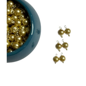 Round Shape Glass Hanging Beads 6mm for Jewelry Making, Embroidery, Necklace, Earring, Bracelet, Dresses (Pack of 100 pcs) (LCT)