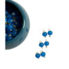 Round Shape Glass Hanging Beads 6mm for Jewelry Making, Embroidery, Necklace, Earring, Bracelet, Dresses (Pack of 100 pcs) (Sky Blue)
