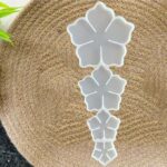 4in1 Flower Silicone Mould For DIY Resin Art Craft Projects (Pack of 1pc)