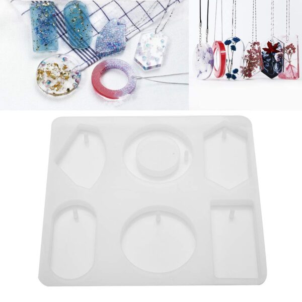 Jewellery Making Molds with Hanging Hole for Sweater Chain Necklace Pendant Jewelry Accessories (17.5cm x 16cm) (Pack of 1pc) - Image 2