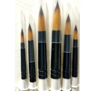 Keep Smiling Artist Brushes Round Shape (Set of 6pcs)