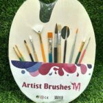 Artist Brushes with Wooden Palette (Set of 12 Brushes)