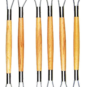Sculpting Pottery Tools Steel Modeling Dual Headed for Clay Fondant Cake Ceramic Dough Carving Art and Craft