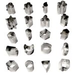 Fancy Mini Aluminum Cookie Cutter Cupcake Cutter - (Set of 20 Shapes)