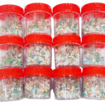 Glitter Sequins Set for Resin Art, Nail Art, Body Art, Jewellery, DIY Art & Craft, Decoration Projects (Pack of 12 Bottles/Approx. 100 Gms.) (Glass Granules 2)