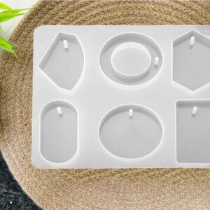 Jewellery Making Molds with Hanging Hole for Sweater Chain Necklace Pendant Jewelry Accessories (17.5cm x 16cm) (Pack of 1pc)