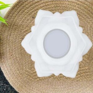 Louts Flower Candle Holder Mold, Candlestick Epoxy Molds Silicone for Jewelry Resin Casting Molds, DIY Lotus Mold for Candy Box, Trinket Container Home Decoration