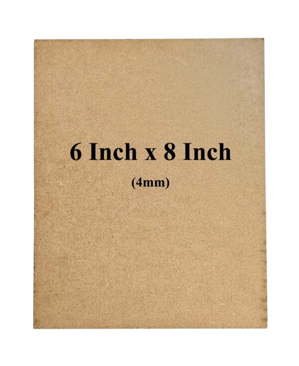 Rectangle Shape MDF Boards for Art & Craft Projects, Resin, Lippan, Mandala, Painting, Wall Hanging, Decoration (Pack of 1pc)