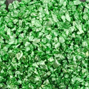 Glass Granules for Resin Art, Nail Art, Body Art, Jewellery, DIY Art & Craft, Decoration Projects (Pack of 25gms) (Parrot Green)