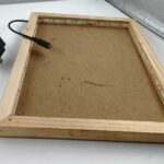 Pinewood Rectangle Shape Tray with LED Lights Inside and With MDF Base (Pack of 1pc)