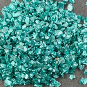 Glass Granules for Resin Art, Nail Art, Body Art, Jewellery, DIY Art & Craft, Decoration Projects (Pack of 25gms) (Rama Blue)