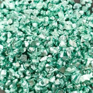 Glass Granules for Resin Art, Nail Art, Body Art, Jewellery, DIY Art & Craft, Decoration Projects (Pack of 25gms) (Rama Green)