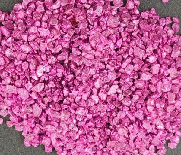 Glass Granules for Resin Art, Nail Art, Body Art, Jewellery, DIY Art & Craft, Decoration Projects (Pack of 25gms) (Rani Pink)