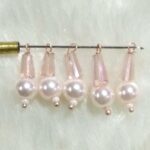 6mm Round Pearl Beads with Crystal Pencil for Jewellery Making, Necklace, Earring, Bracelet, Embroidery, Dress and DIY Kit (Pack of 50 GMS. / Approx. 100 Pcs) (Rose Gold)