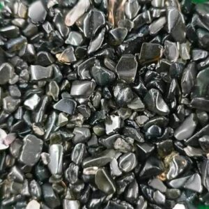 Stone Granules/Pieces for Resin Art, Nail Art, Body Art, Jewellery, DIY Art & Craft, Decoration Projects (Pack of 25gms) (Black)