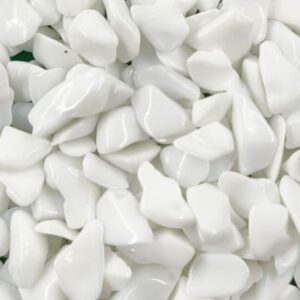 Stone Granules/Pieces for Resin Art, Nail Art, Body Art, Jewellery, DIY Art & Craft, Decoration Projects (Pack of 25gms) (White)