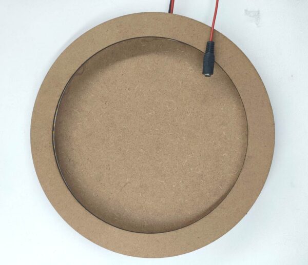 MDF Circle Frame for Wall Hanging, Home Decoration, Photo Frame, Clock Making with LED Lights Inside (Pack of 1 pc) - Image 2