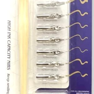 Calligraphy Dip Pen Set With Wooden Holder 7 Nib