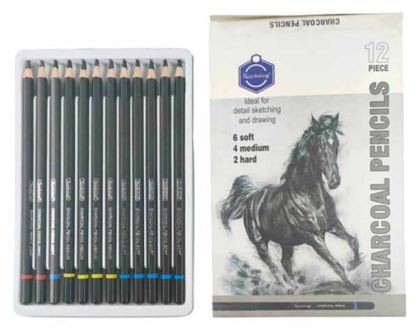Charcoal Pencils Soft/Medium/Hard (Set of 12pcs)
