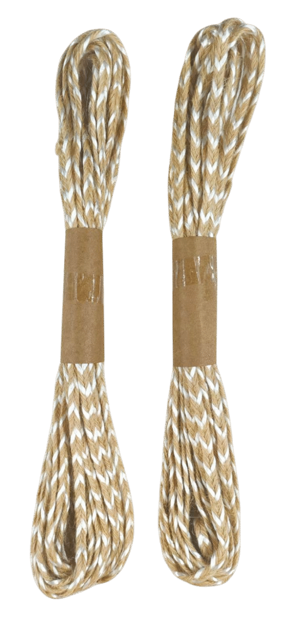 Flat Jute Thread With White Strips (Pack of 2pcs)