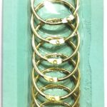 Card Rings/Binder Rings/Scrapbooking Ring (9pcs) (32mm, Gold)
