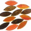 Oval Shape Glass Mosaic Tiles for DIY Mosaic Art, Picture Coaster, Home Decoration (45mm x 15mm) (Pack of 50gms, Orange) - Image 2